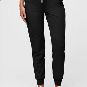 EUC Figs Black High Waisted Zamora Jogger Pants XXS Petite